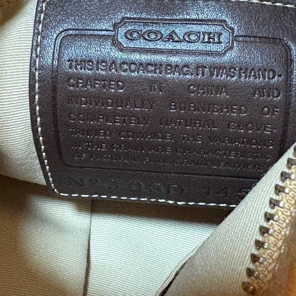 Coach SoHo slim duffle tan leather bag - Picture 5 of 7